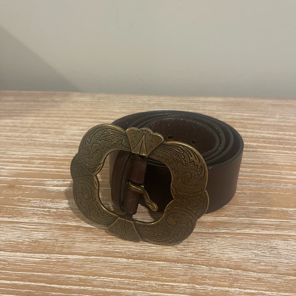 Ralph Lauren Accessories - Ralph Lauren Dark Brown Belt. Genuine Leather. Size Large